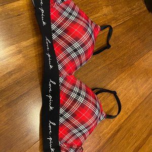 Victoria Secret Christmas Plaid bra, 32B